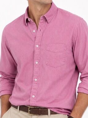 Untuckit Men’s Harken Linen Blend Shirt Size Large